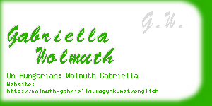 gabriella wolmuth business card